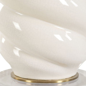   White Swirl Ceramic Table Lamp | Oroa.com
