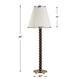 Stacked Wooden Spheres Buffet Lamp | Uttermost Gallus