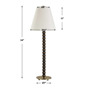   Stacked Wooden Spheres Buffet Lamp | Oroa.com