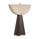 Tapered Brown Leather Table Lamp | Uttermost Conover