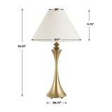 Flared Brass Table Lamp | Uttermost Shaefer
