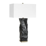 Organic-Shaped Black Ceramic Table Lamp | Uttermost Altaria