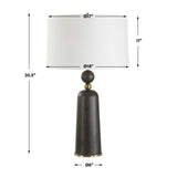 Wooden Cylindrical Table Lamp | Uttermost McQuinn