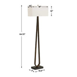 Minimalist Bronze Floor Lamp | Uttermost Galloway