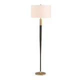 Tapered Black Metal Floor Lamp | Uttermost Stowe