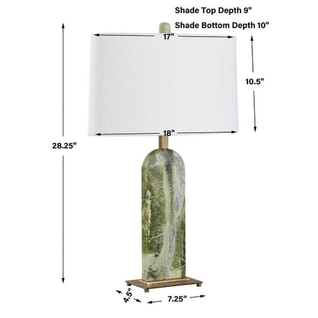 Green Marble Table Lamp | Uttermost Moorea