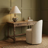 Modern European furniture - Brown Patterned Glass Table Lamp - www.oroa.com