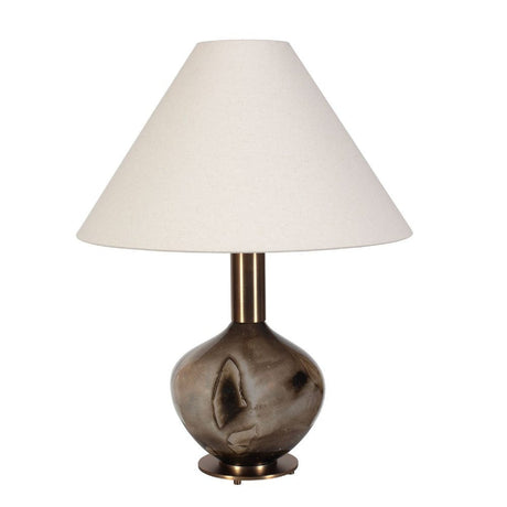 Modern European furniture - Brown Patterned Glass Table Lamp - www.oroa.com