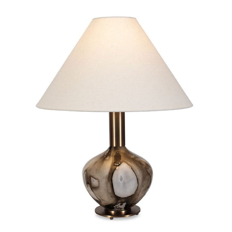 Modern European furniture - Brown Patterned Glass Table Lamp - www.oroa.com