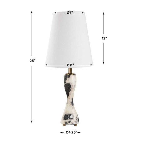 Marble Hourglass Buffet Lamp | Uttermost Marcela