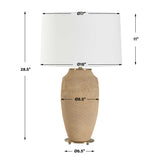 Textured Terracotta Table Lamp | Uttermost Sandstone Flow