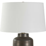 Modern European furniture - Etched Bronze Porcelain Table Lamp - www.oroa.com