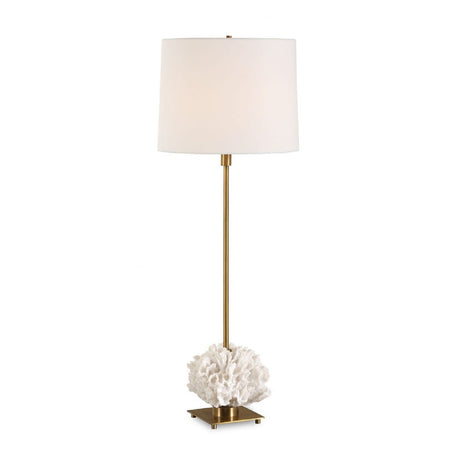 White Coral Sculpture Buffet Lamp | Uttermost Caronia