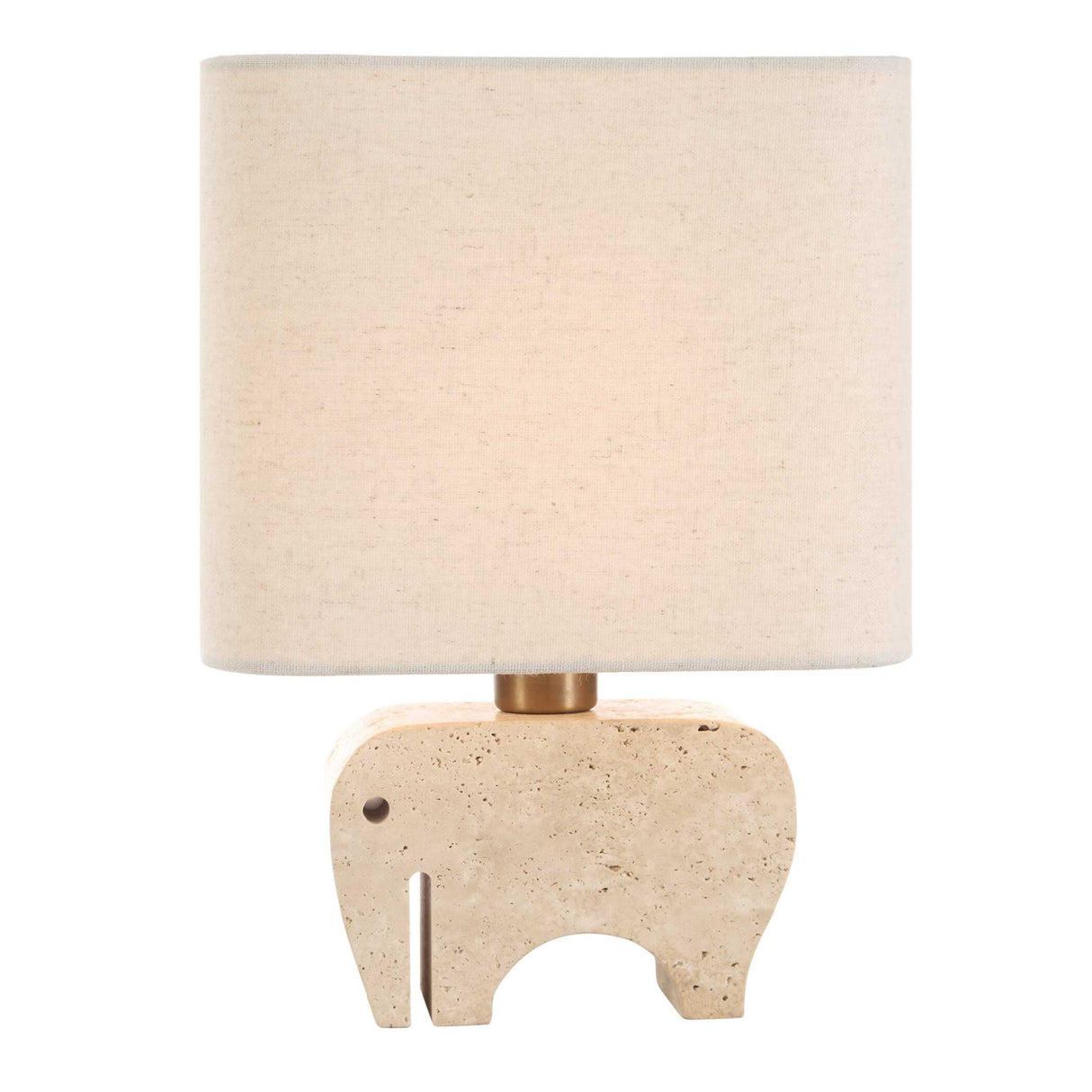 Modern European furniture - Travertine Elephant Accent Lamp - www.oroa.com