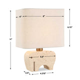 Modern European furniture - Travertine Elephant Accent Lamp - www.oroa.com
