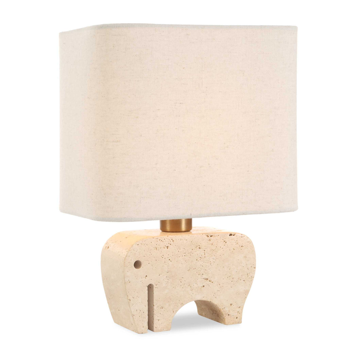 Modern European furniture - Travertine Elephant Accent Lamp - www.oroa.com