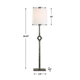 Rustic Bronze Cordless Buffet Lamp | Uttermost Puncture