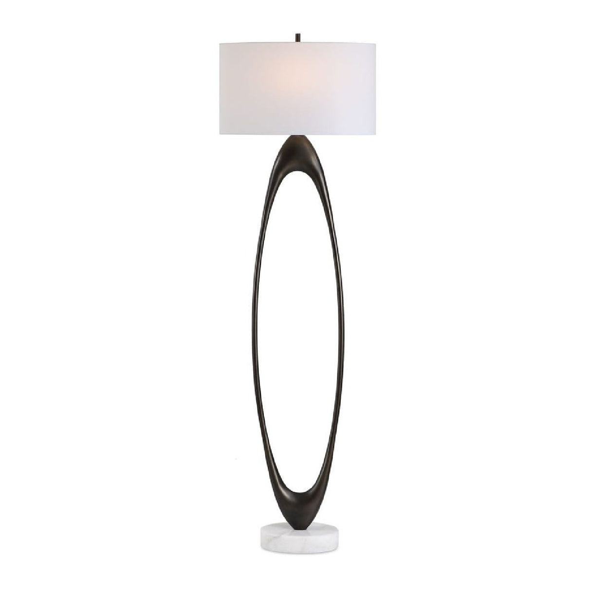 Bronze Open Oval Floor Lamp | Uttermost Sonic