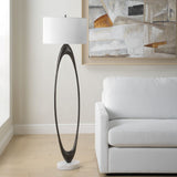 Bronze Open Oval Floor Lamp | Uttermost Sonic