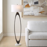 Bronze Open Oval Floor Lamp | Uttermost Sonic