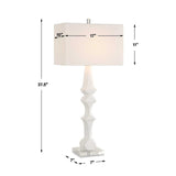 White Sculptural Table Lamp | Uttermost Mayme