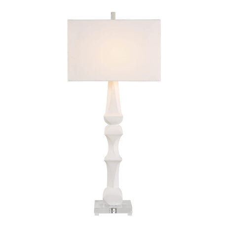 White Sculptural Table Lamp | Uttermost Mayme