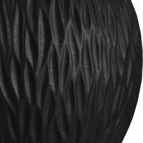 Chiseled Black Ceramic Table Lamp | Uttermost Levee