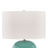 Teal Glazed Ceramic Table Lamp | Uttermost Hollis