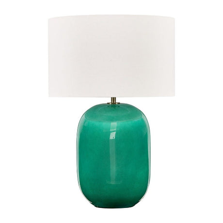 Teal Glazed Ceramic Table Lamp | Uttermost Hollis
