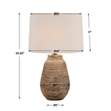 Distressed Gray Ceramic Table Lamp | Uttermost Tonachio
