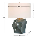 Faceted Bronze Ceramic Table Lamp | Uttermost Prisma