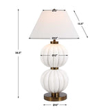 Stacked White Spheres Table Lamp | Uttermost Irena