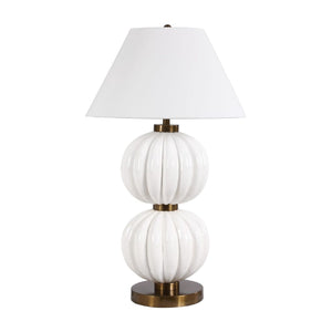   Stacked White Spheres Table Lamp | Oroa.com