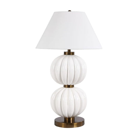 Stacked White Spheres Table Lamp | Uttermost Irena
