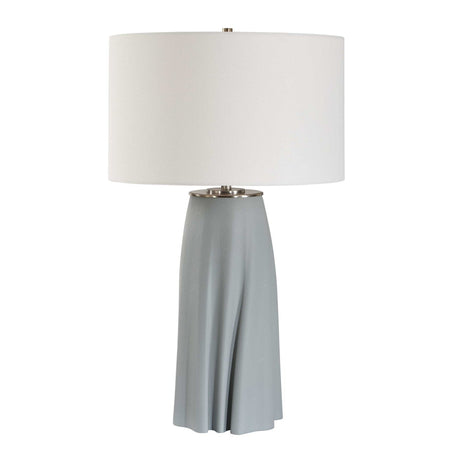 Light Blue Ceramic Table Lamp | Uttermost Cover Up