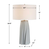 Light Blue Ceramic Table Lamp | Uttermost Cover Up