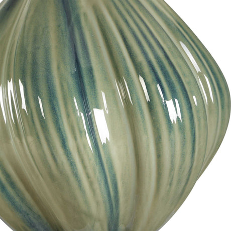 Swirled Green Ceramic Table Lamp | Uttermost Tausha