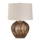 Brown Brushstrokes Ceramic Table Lamp | Uttermost McKinley
