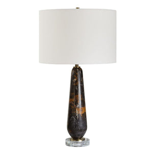   Dark Marble Table Lamp | Oroa.com