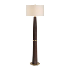 Modern European furniture - Dark Oak Wood Floor Lamp - www.oroa.com