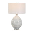 Modern European furniture - Striped Ceramic Table Lamp - www.oroa.com
