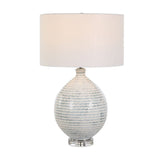 Modern European furniture - Striped Ceramic Table Lamp - www.oroa.com