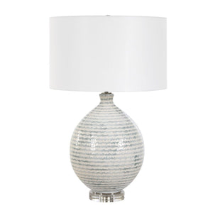   Striped Ceramic Table Lamp | Oroa.com