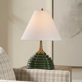 Ribbed Green Ceramic Table Lamp | Uttermost McKay
