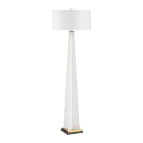 Frosted White Floor Lamp | Uttermost Rosin - www.oroa.com