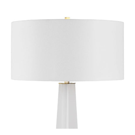 Frosted White Floor Lamp | Uttermost Rosin - www.oroa.com