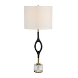 Black Iron Cordless Buffet Lamp | Uttermost Maryam