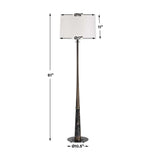 Black Marble Base Floor Lamp | Uttermost Tallarico
