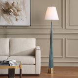 Blue Tapered Ceramic Floor Lamp | Uttermost Riccardi