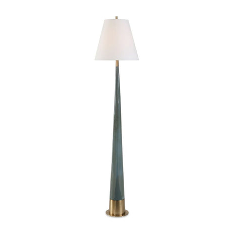Blue Tapered Ceramic Floor Lamp | Uttermost Riccardi